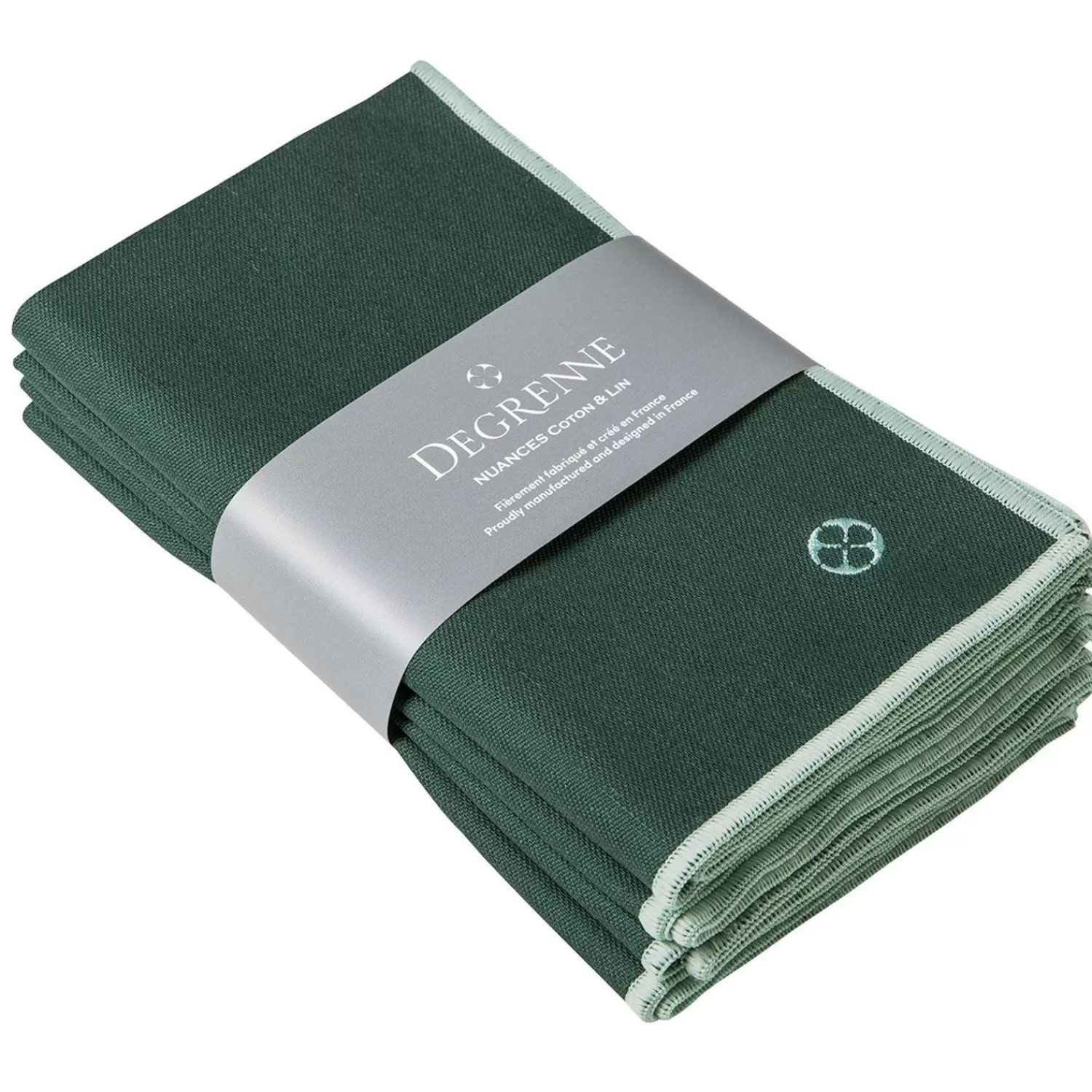 Cheap Emerald Green Cotton & Linen Shades Napkins