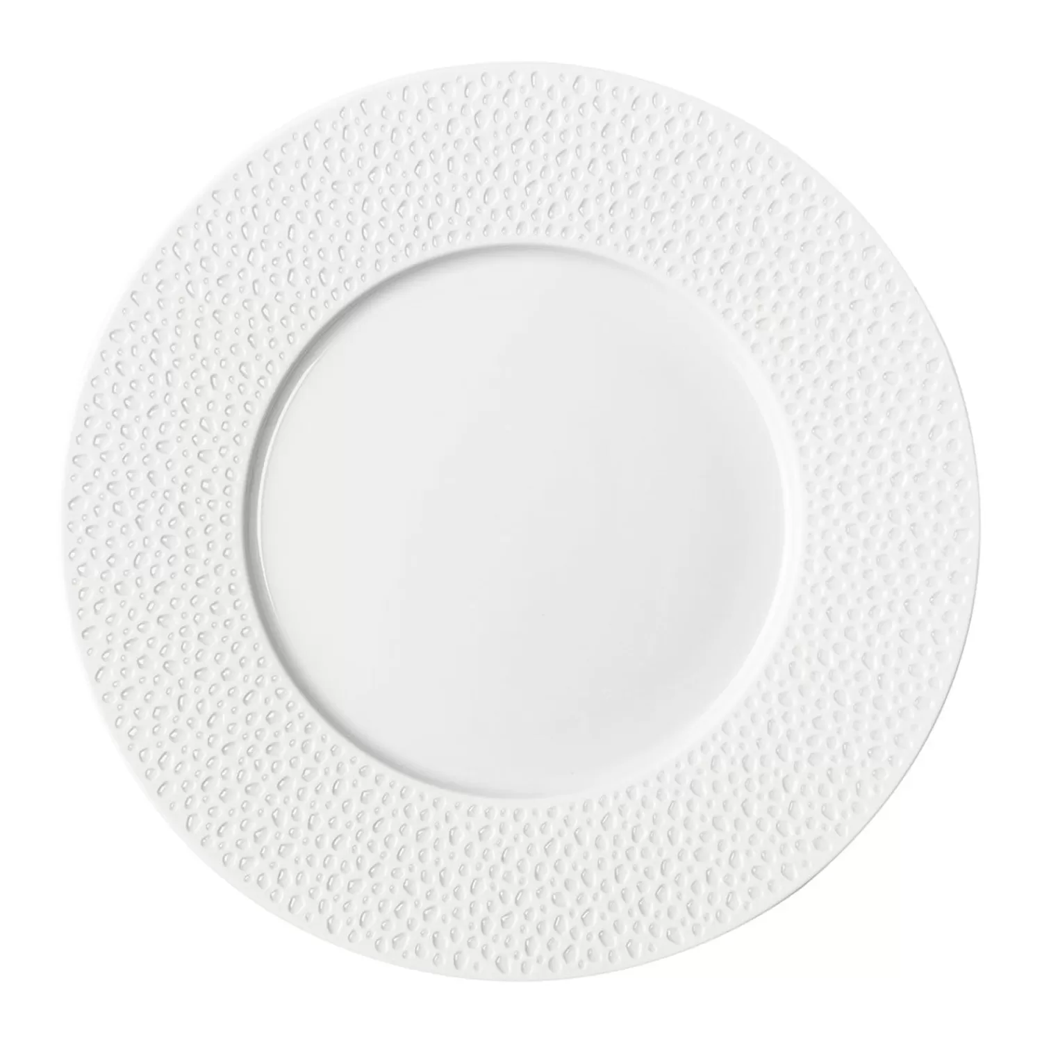 Store White Rose Pearls Flat Plates